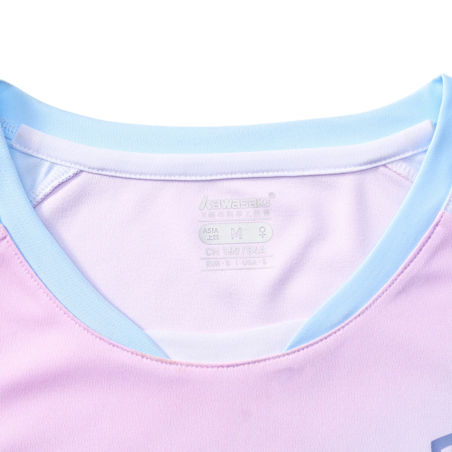 Kawasaki Set Magic Flowers (Gradient Blue Top + Gradient Blue Bottom) Женская Бадминтон Топы и Футболки - изображение 4