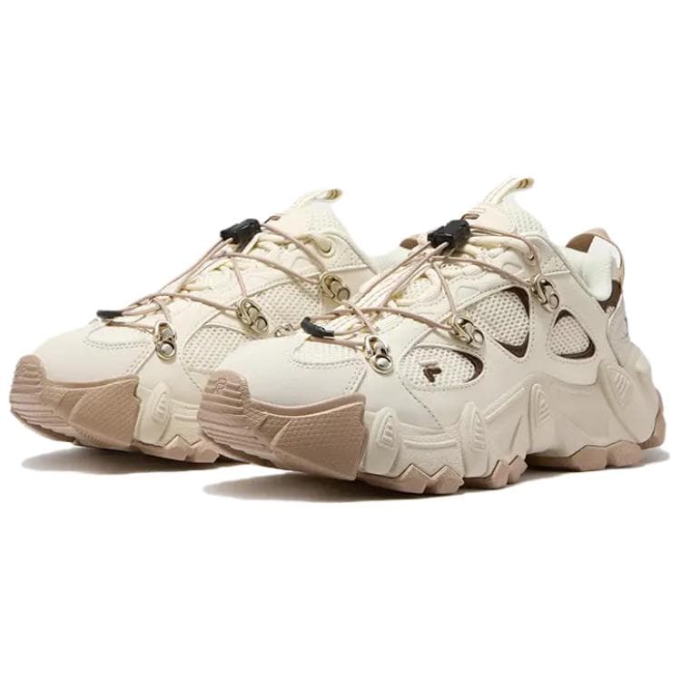 Кроссовки FILA FUSION Exocet Ii массивные кроссовки Low Top винтажный белый кофейный женский - изображение 3