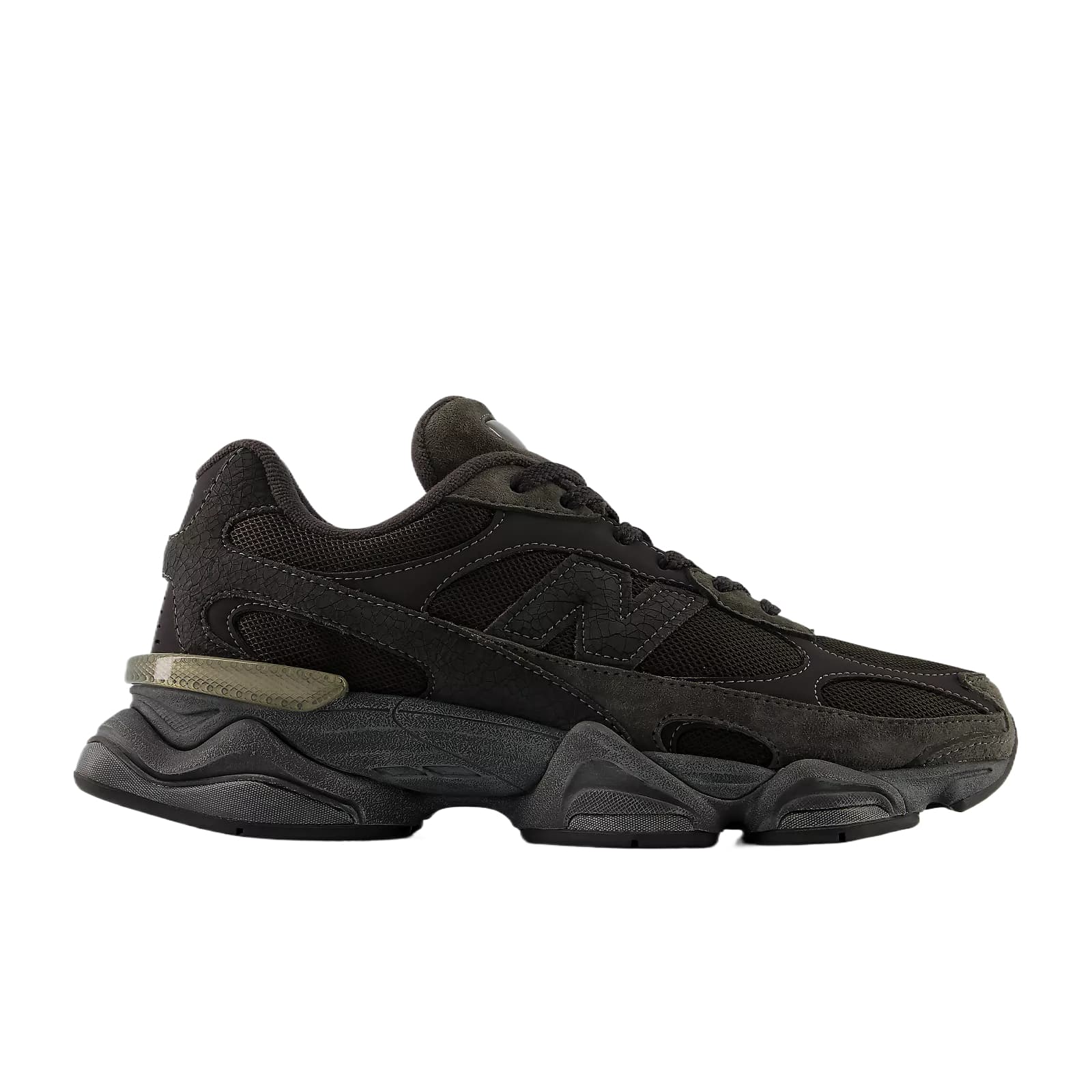 Кроссовки New Balance NB 9060R Повседневная обувь Низкий Топ Черный Цементный с Темно-серым Серебряным Унисекс - изображение 2