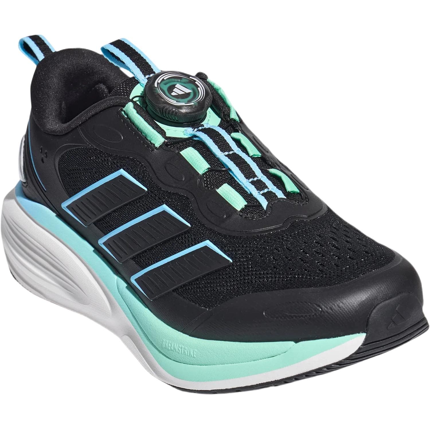 Кроссовки Adidas PLAYCUSH Детские беговые кроссовки Low Топ Черный Мята Синий Kids - изображение 3
