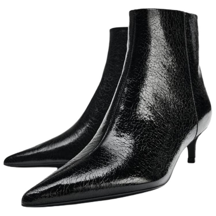 Сапоги zara Ботильоны Черный Женские - изображение 3