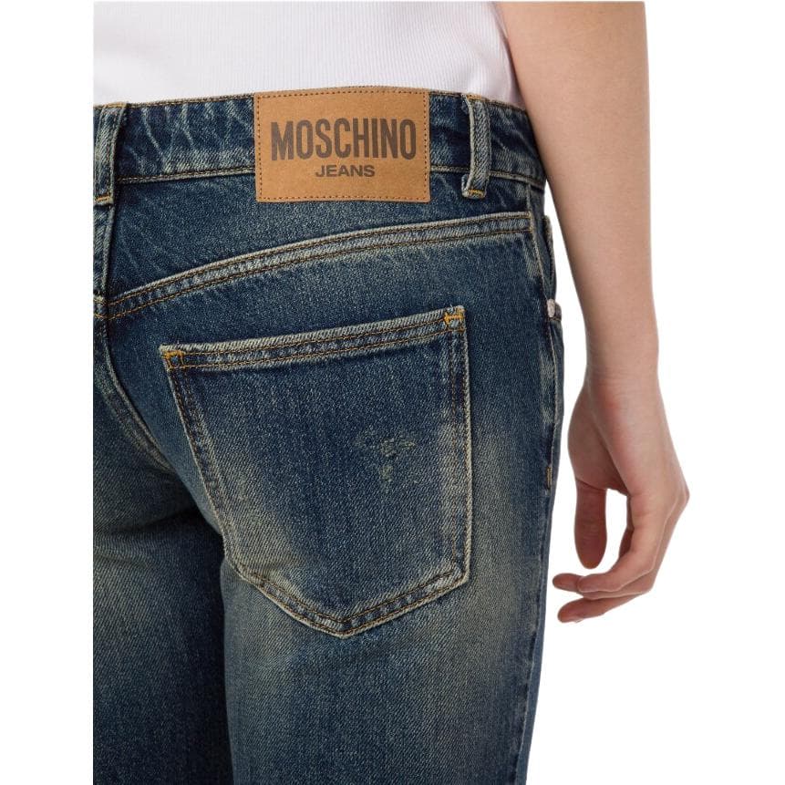 Джинсы MOSCHINO Синий Женские Джинсы - изображение 2