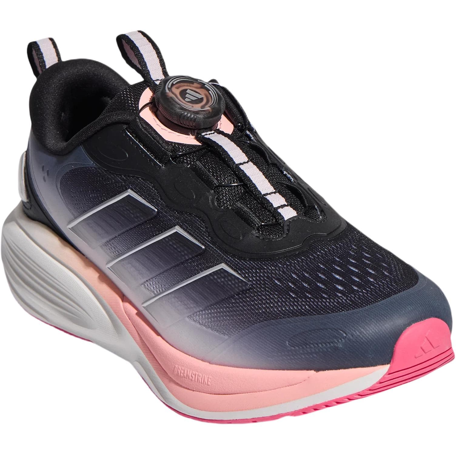 Кроссовки Adidas PLAYCUSH Детские беговые кроссовки Low Топ Черный Ярко-белый Розовый Kids - изображение 3