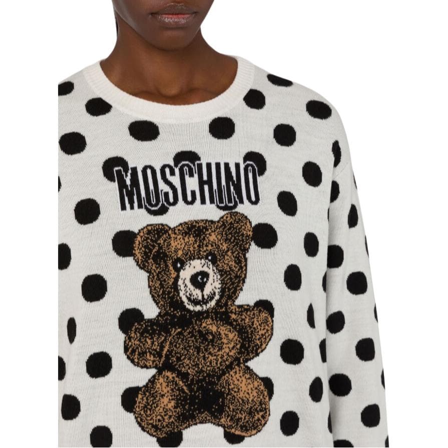 Кофта MOSCHINO Белый Точка Женские Трикотаж - изображение 2