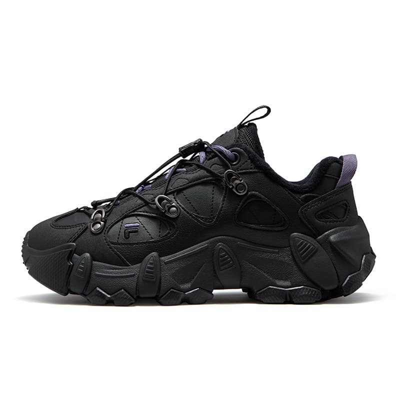 Кроссовки FILA FUSION FUSIONEER Массивные кроссовки Лоу-топы Скачущий конь Черный Женские - изображение 1