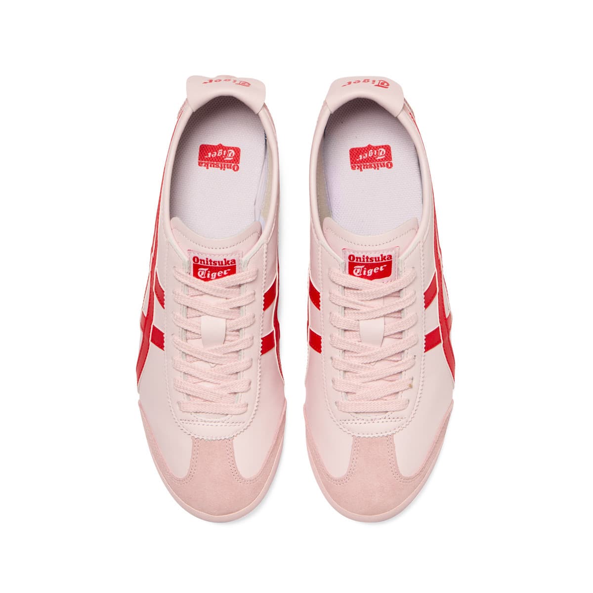 Кроссовки Onitsuka Tiger Mexico 66 Повседневная обувь Низкий Топ Кристально-розовый Классический красный Унисекс - изображение 5