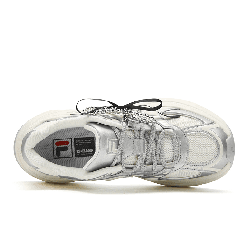 Кроссовки FILA SOFIA Fishbone Shoes массивные кроссовки лоу-топы молочно-белый космический серебряный женские - изображение 4