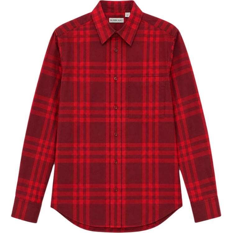 Рубашка Burberry Красный Мужской Рубашки - изображение 1