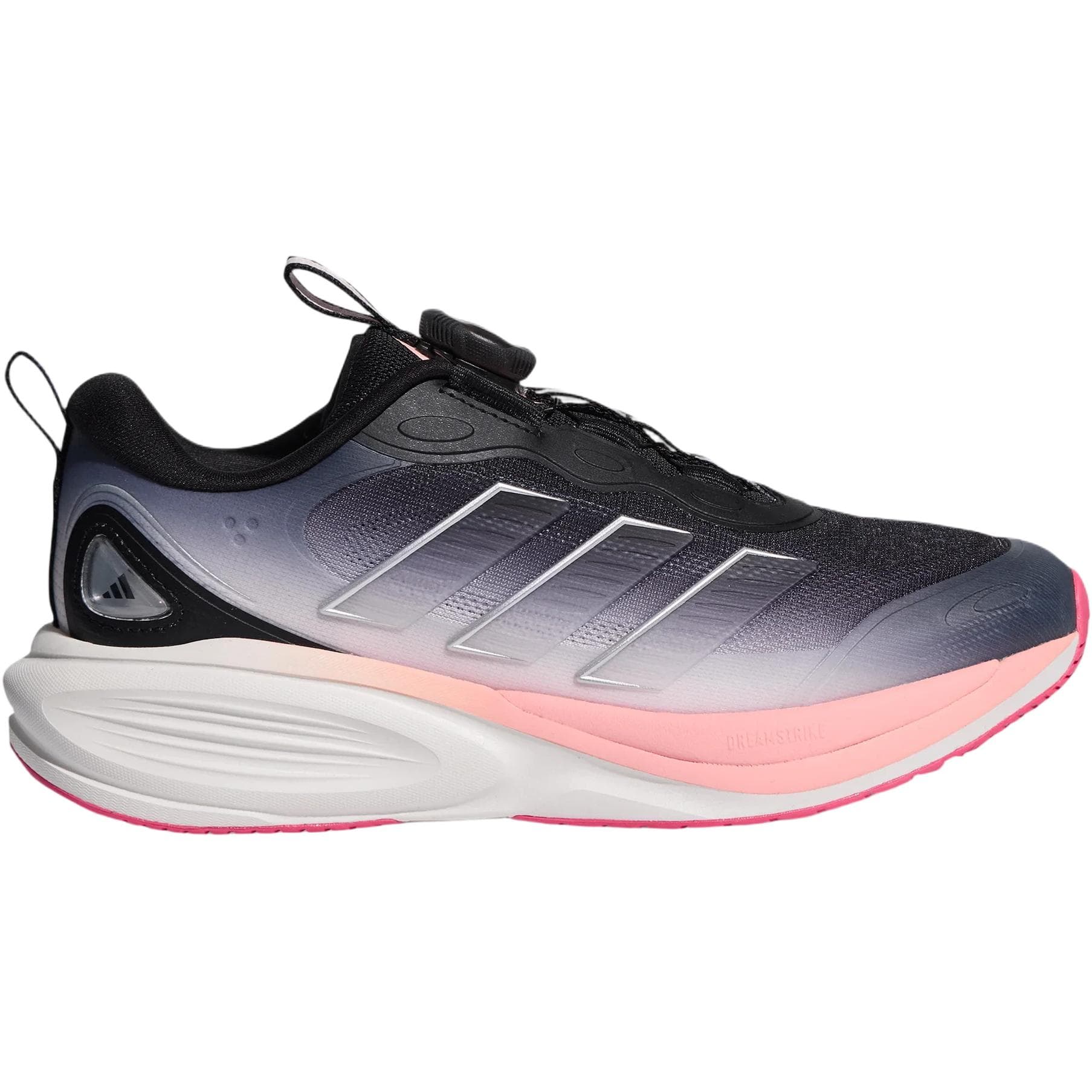 Кроссовки Adidas PLAYCUSH Детские беговые кроссовки Low Топ Черный Ярко-белый Розовый Kids - изображение 2