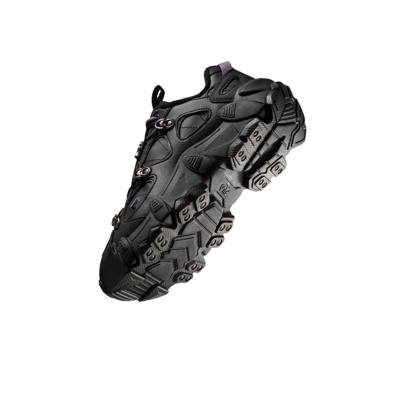 Кроссовки FILA FUSION FUSIONEER Массивные кроссовки Лоу-топы Скачущий конь Черный Женские - изображение 6