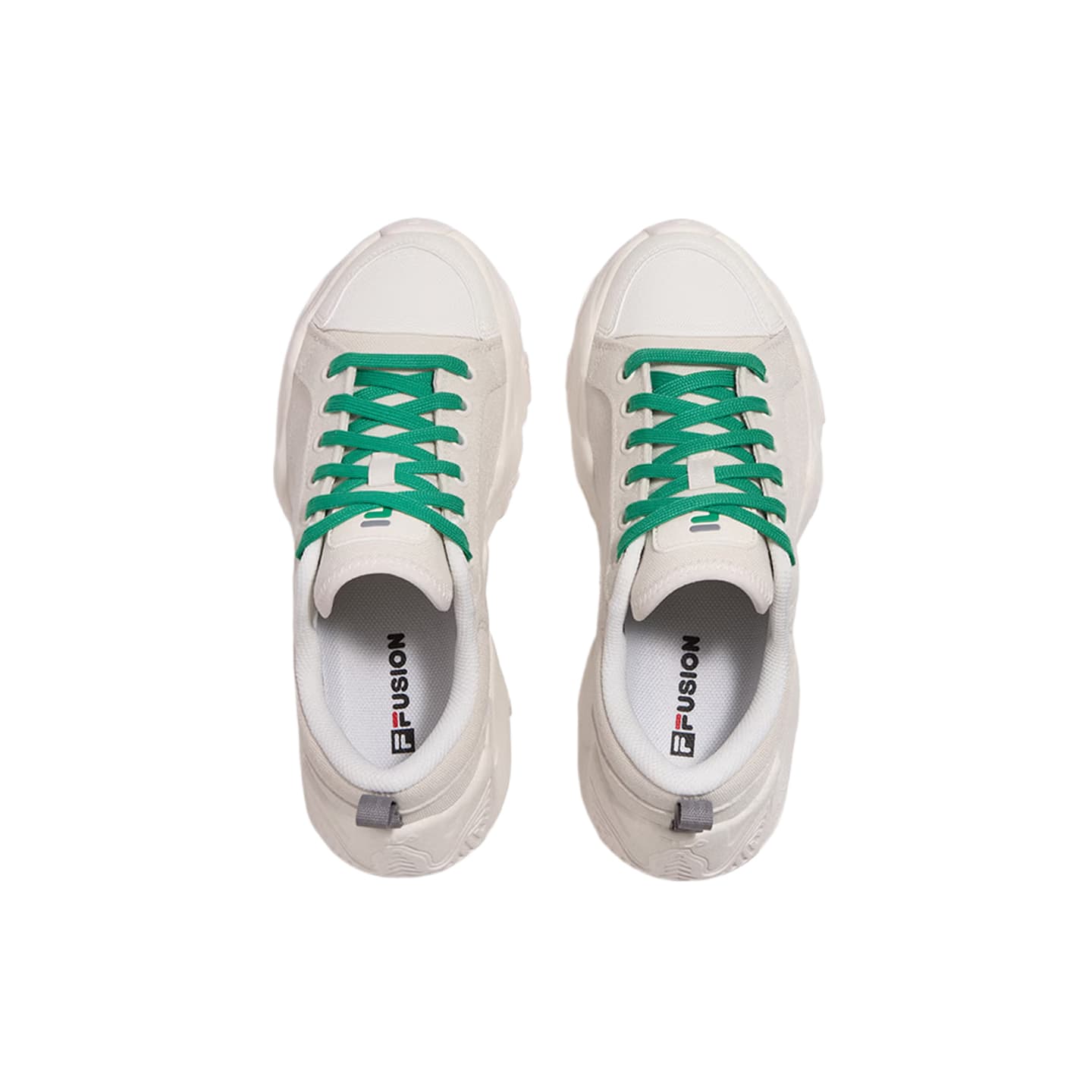 Кроссовки для спортзала FILA FUSION STARFISH Тренировочные кроссовки Низкий Топ Снег Масляный Зеленый Женские - изображение 4