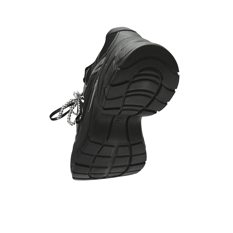 Кроссовки FILA SOFIA Fishbone Shoes Увеличение роста Баланс Легкий Антискользящий Лоу-топы Массивные кроссовки Женские Черный - изображение 9