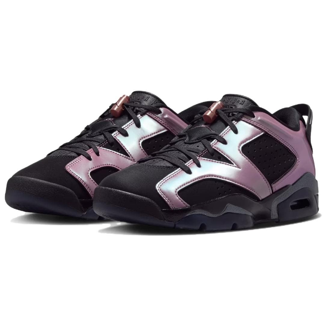 Ретро баскетбольные кроссовки Jordan Air Jordan 6 Ретро-баскетбольные кроссовки Low Топ Черный Пустыня Ягода Металл Серебряный Женские - изображение 3