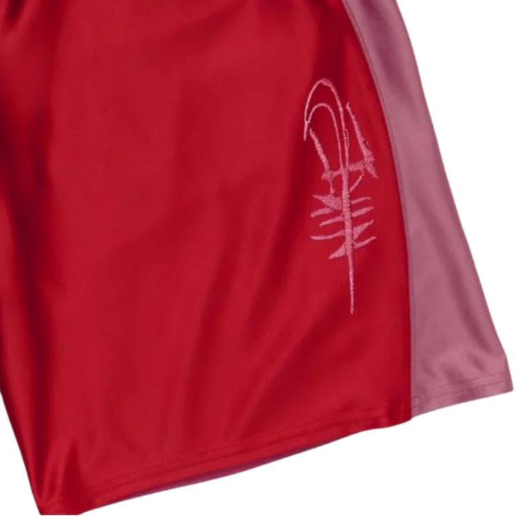 Тренировочные штаны Travis Scott Nike Red Unisex Спортивные шорты - изображение 4