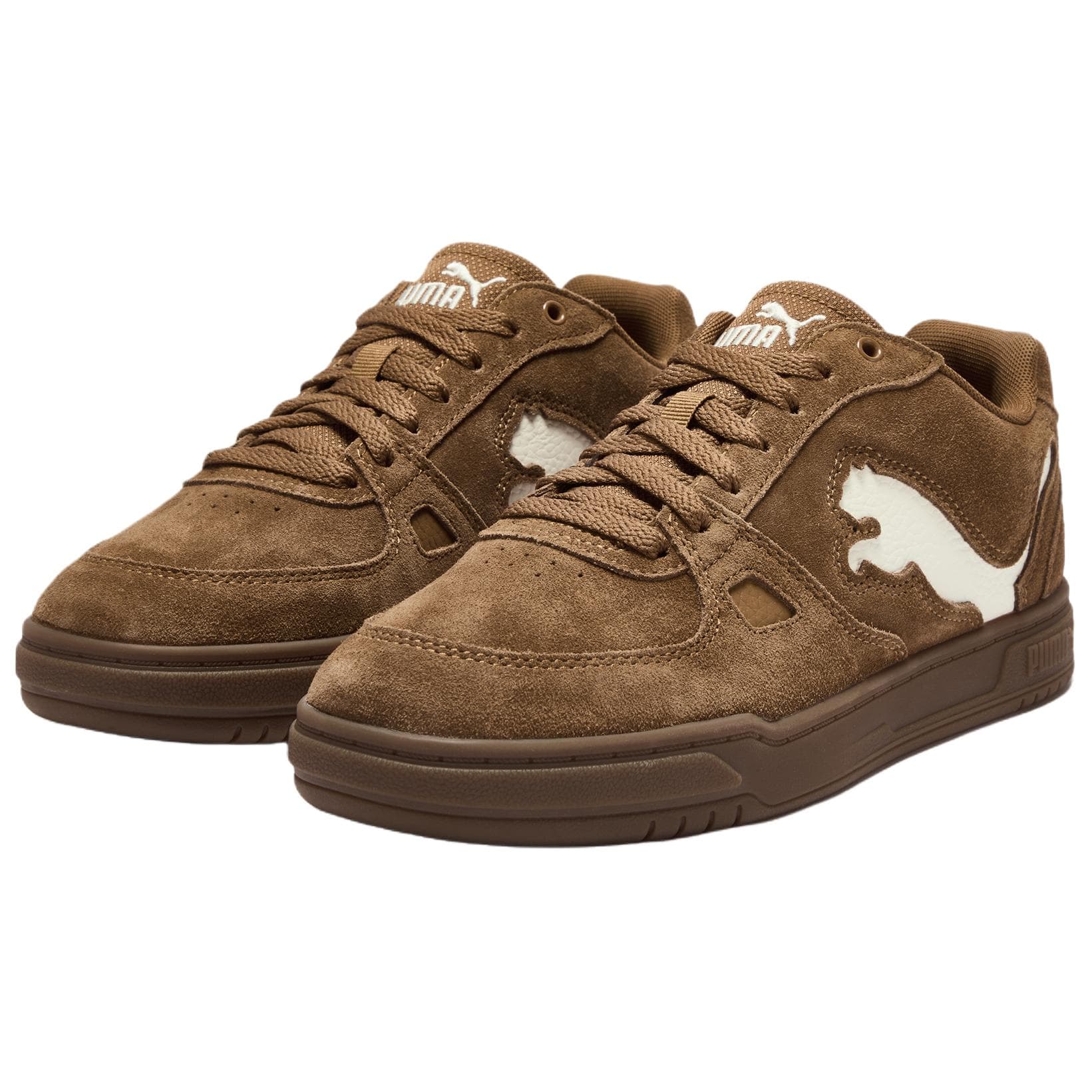Кроссовки PUMA Caven 3 Кеды для скейтбординга Low Топ Коричневый Унисекс - изображение 3