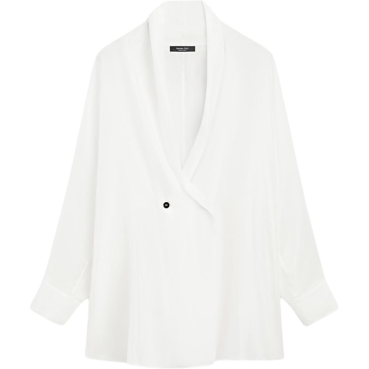 Блузка Massimo Dutti Белый Женские Рубашки - изображение 2