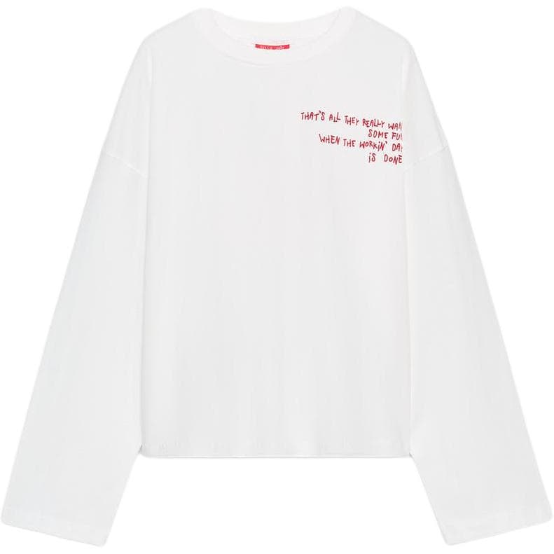 Футболка ZARA Белые Женские T-рубашки - изображение 1