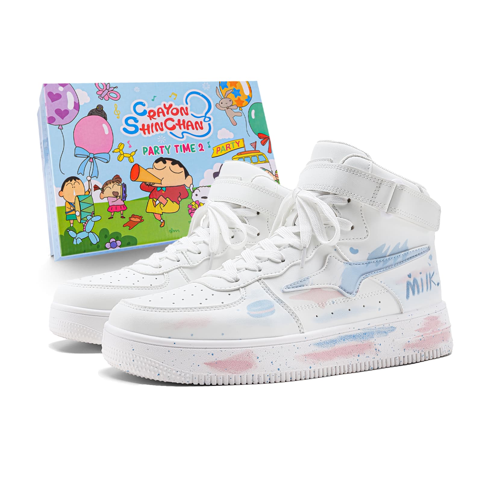 Кроссовки Crayon Shinchan Повседневная обувь High Топ Унисекс - изображение 1