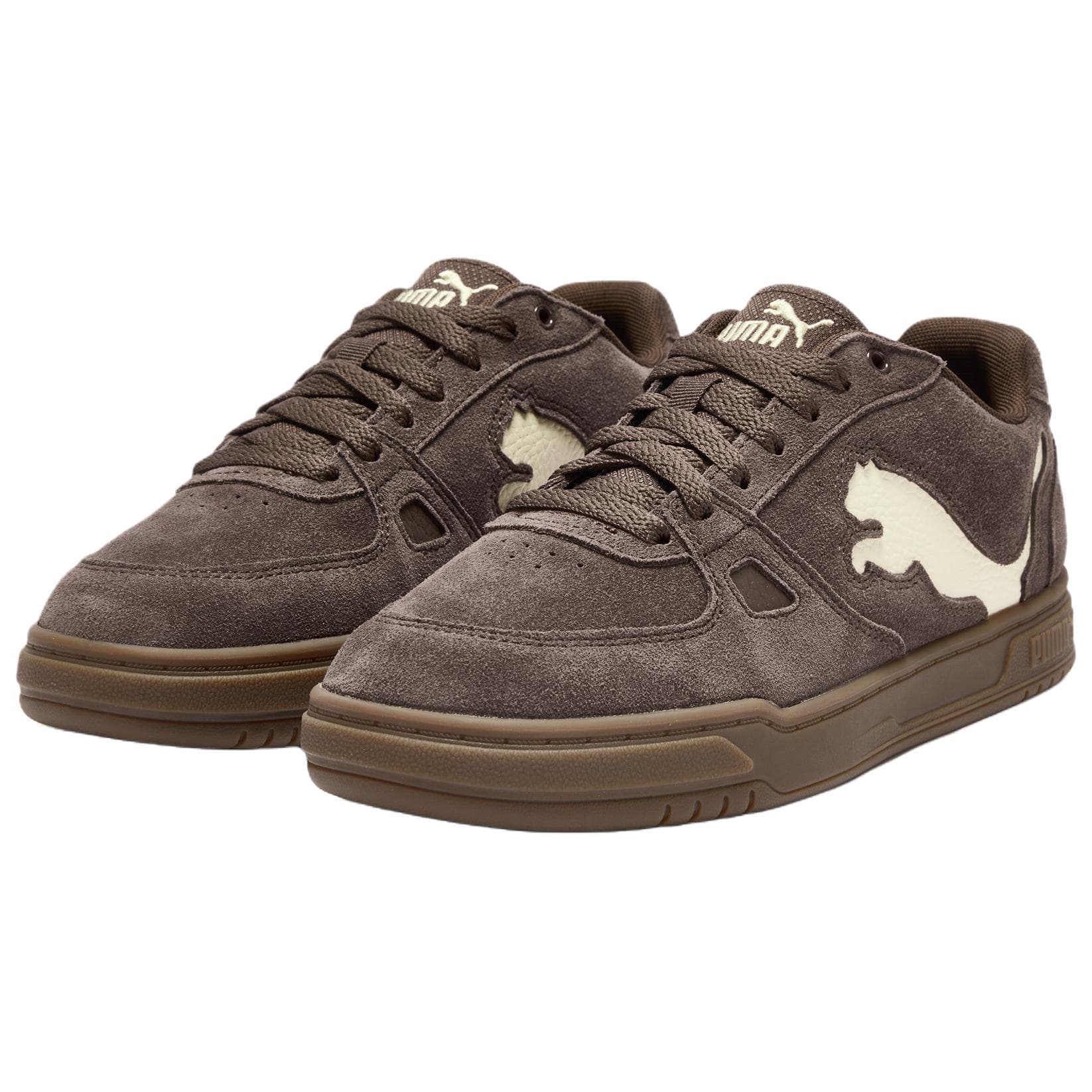 Кроссовки PUMA Caven 3 Кеды для скейтбординга Low Топ Коричневый Унисекс - изображение 3