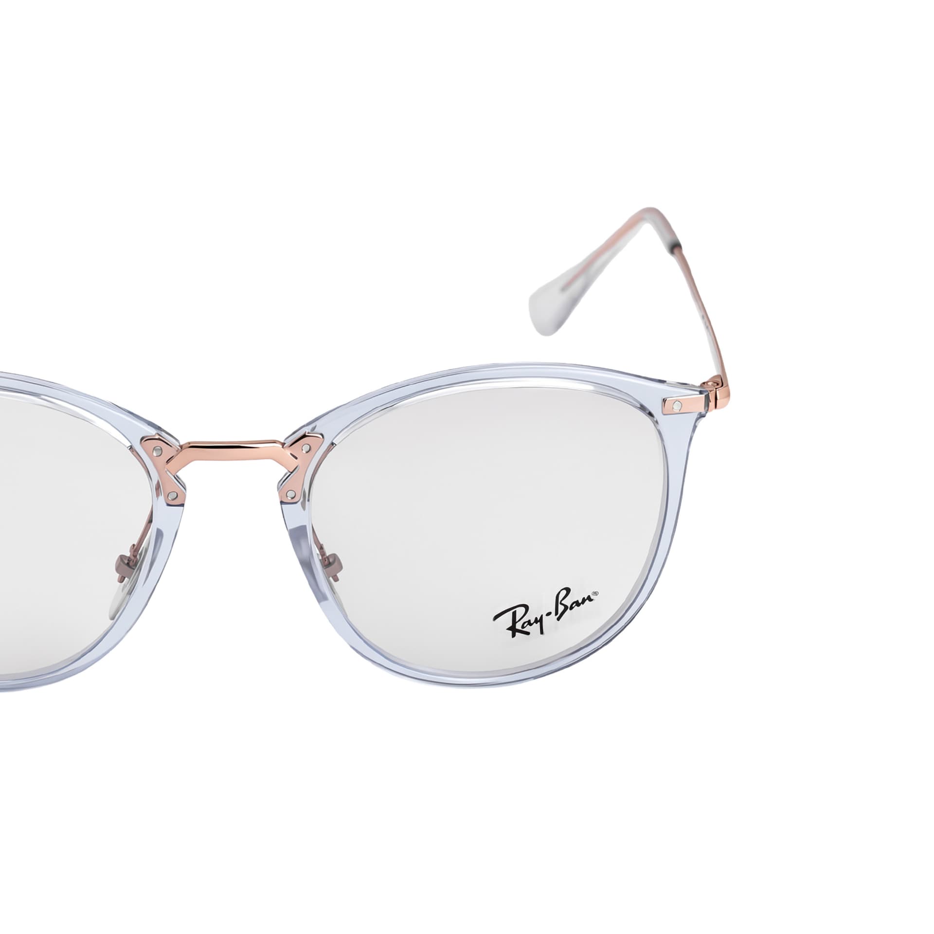 Оправа RayBan Круглые очки с диоптриями Unisex Прозрачный синий - изображение 5