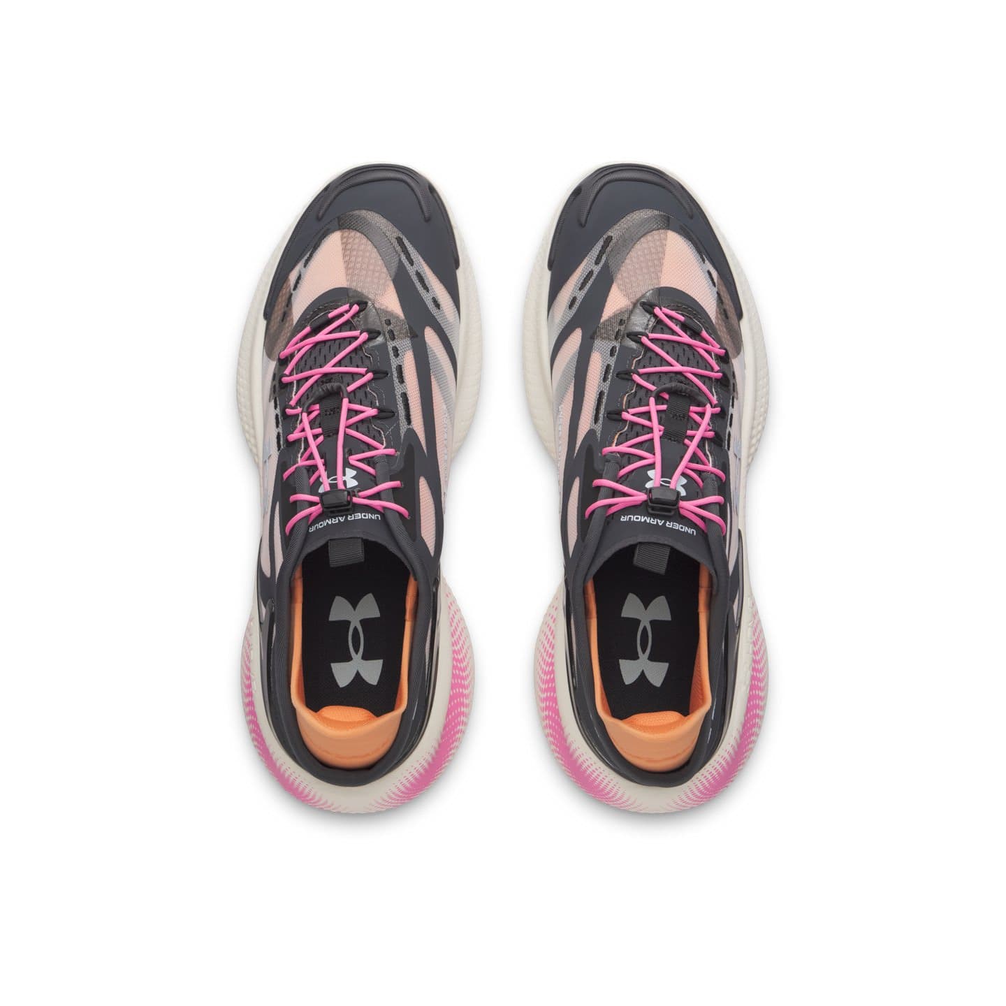 Кроссовки Under Armour Echo Slip Speed Лоу-топы Повседневная обувь Унисекс Апельсин - изображение 4