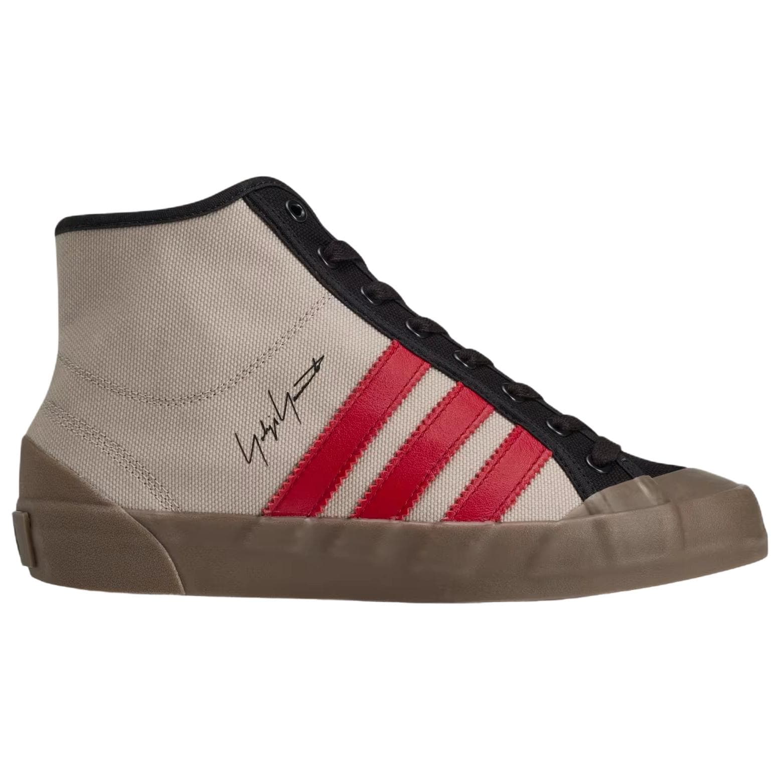 Кроссовки Y 3 Skate Shoes High Top Beige Black Unisex - изображение 2