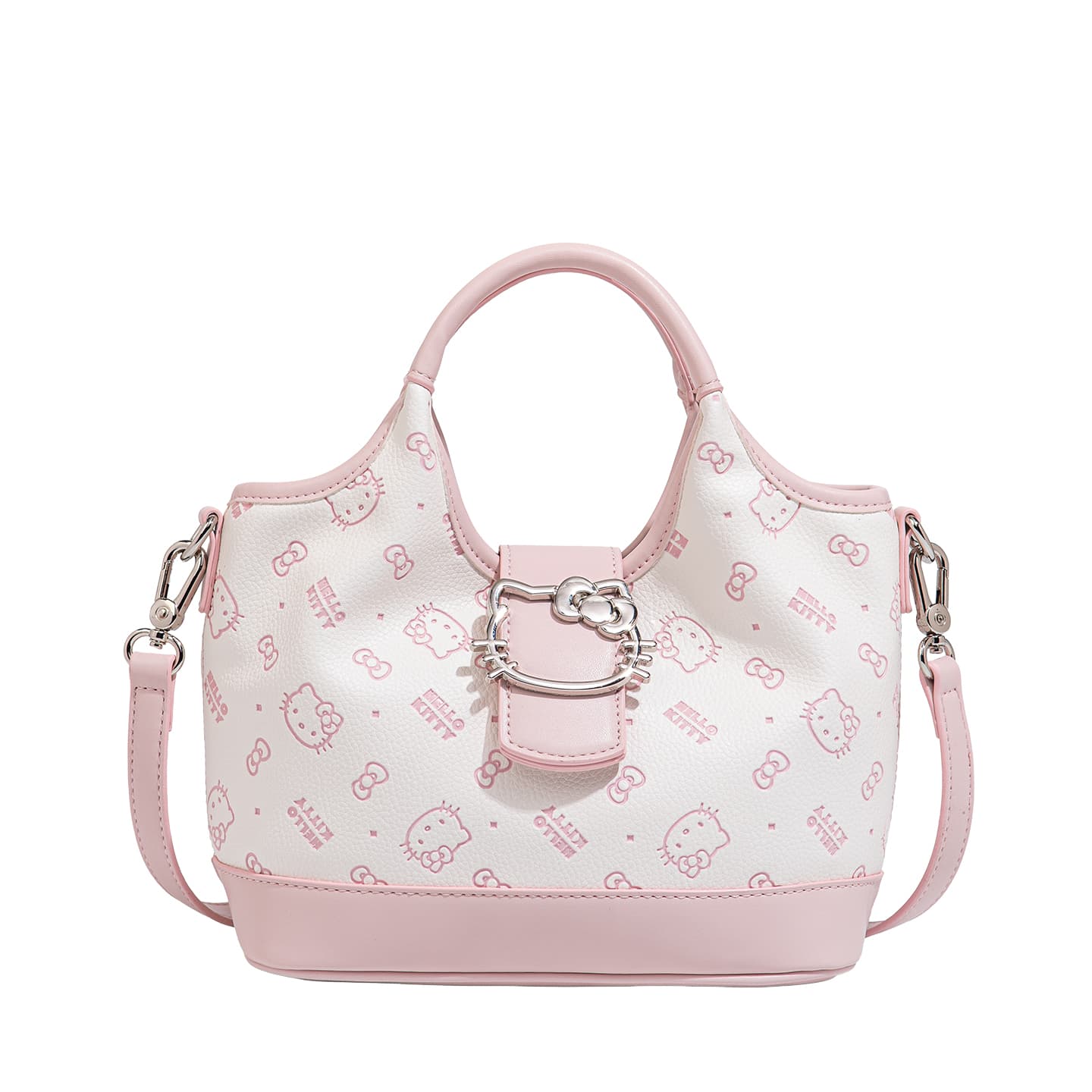 Сумка Sanrio x Hello Kitty Коллаборация ПУ (полиуретан) Сумка через плечо Корзинка-сумка Сумки Женские Розовый - изображение 1