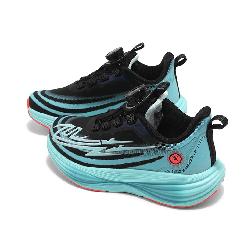 Кроссовки WARRIOR Детские беговые кроссовки Low Топ Черный голубой Kids - изображение 6