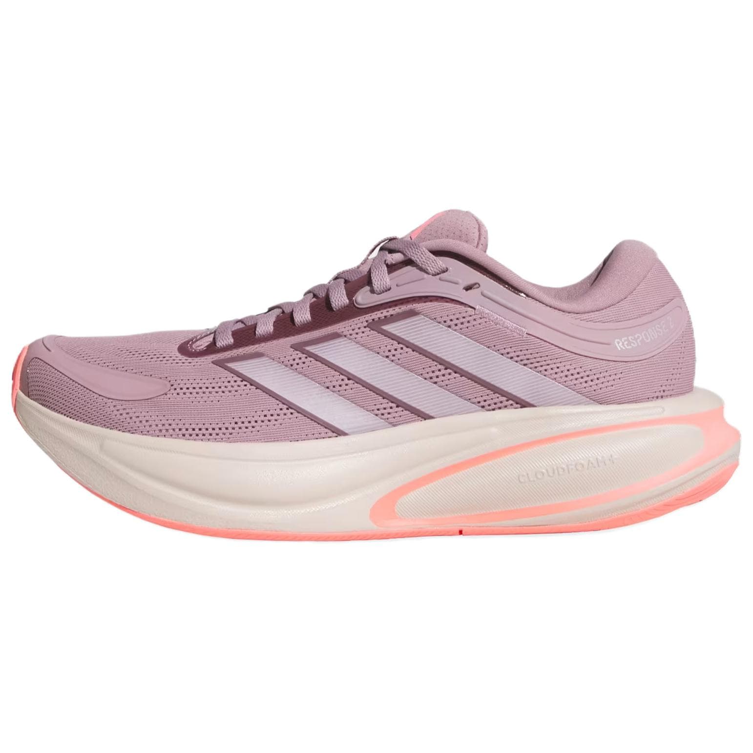 Кроссовки для бега Adidas Response 2,0 Беговые кроссовки Low Топ Светло-фиолетовый Женские - изображение 1
