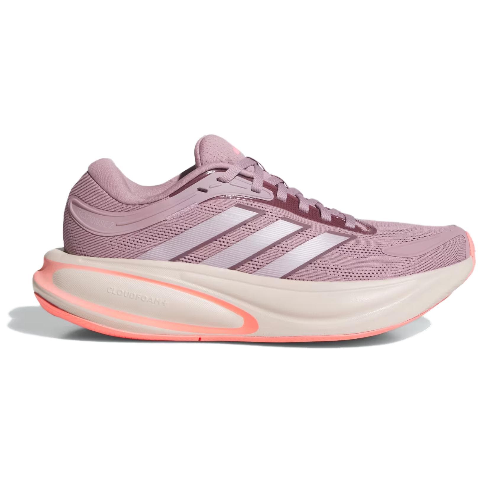 Кроссовки для бега Adidas Response 2,0 Беговые кроссовки Low Топ Светло-фиолетовый Женские - изображение 2