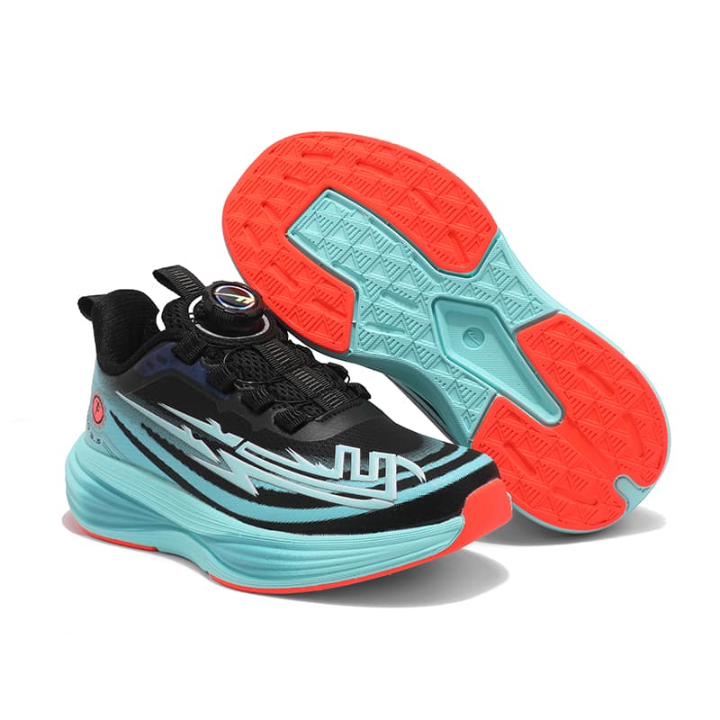 Кроссовки WARRIOR Детские беговые кроссовки Low Топ Черный голубой Kids - изображение 7