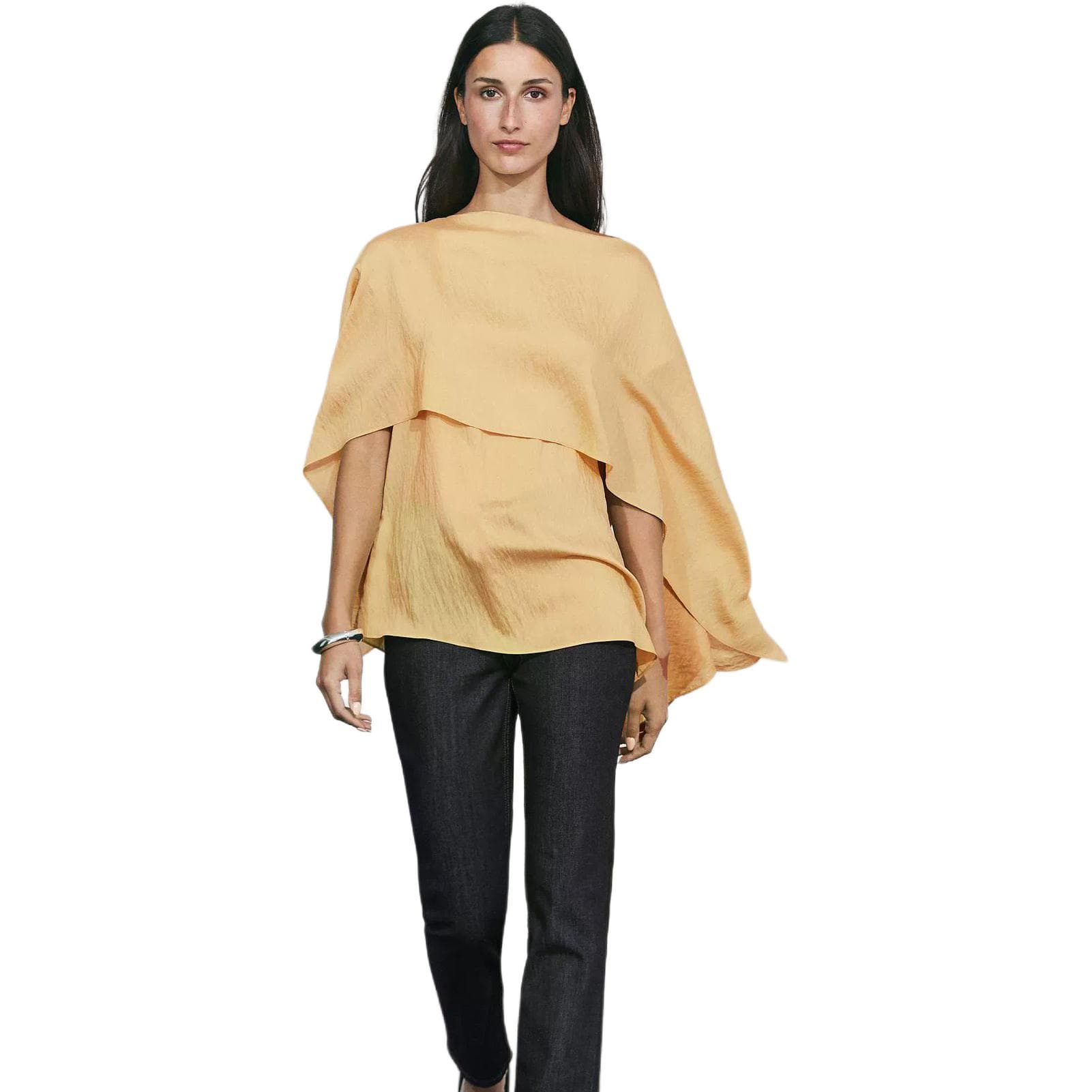 Блузка Massimo Dutti Желтый Женские Рубашки - изображение 1