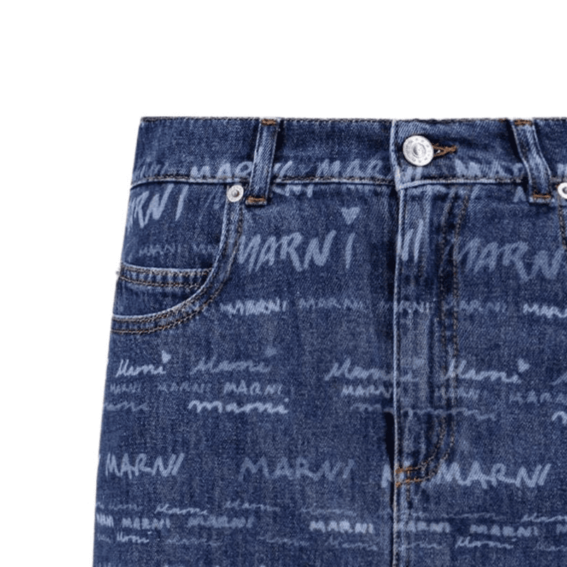 marni Джинсовые мини юбки Женские - изображение 3
