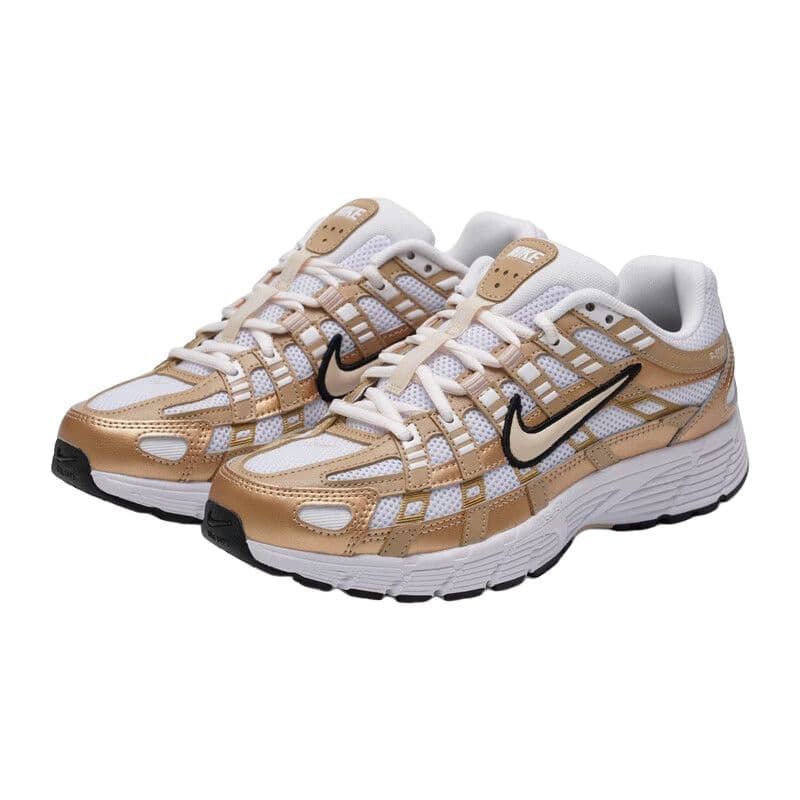 Кроссовки для бега NIKE P 6000 Беговые кроссовки Low Топ Белый золотой Женские - изображение 3
