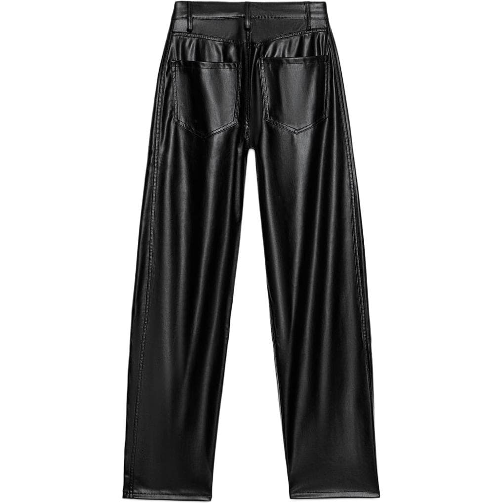 zara ZW Черный Женские Кожаные брюки - изображение 2