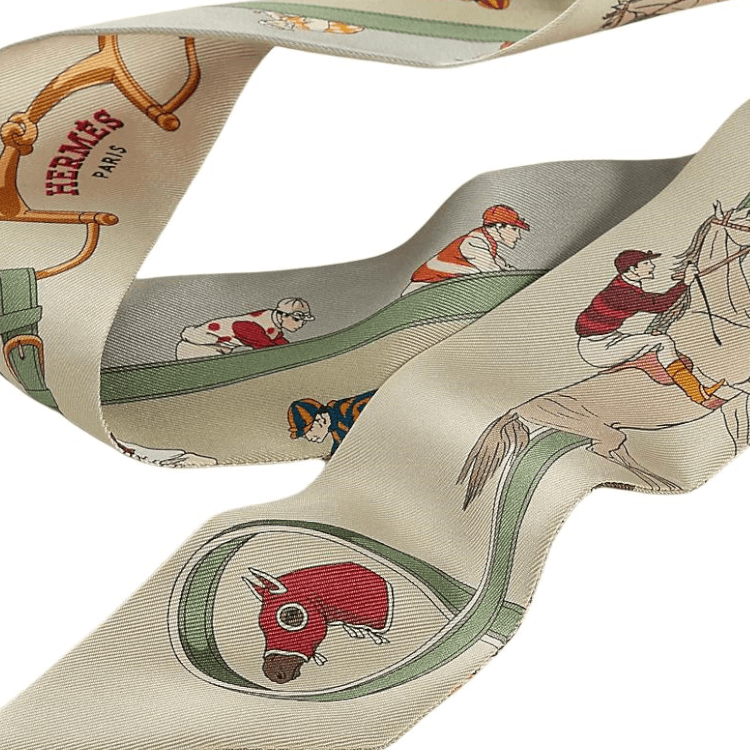 Платок HERMES Twilly Silk Scarves Women's - изображение 2