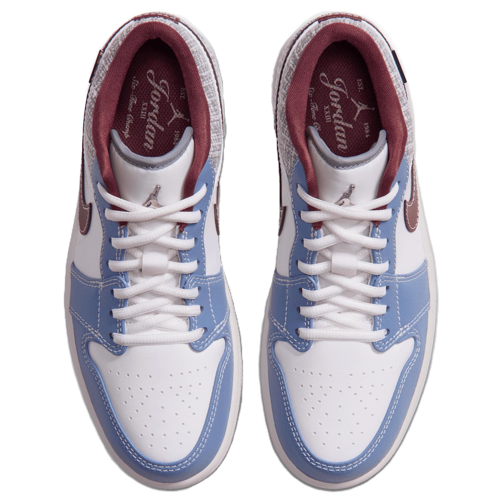Ретро баскетбольные кроссовки Jordan Air Jordan 1 Ретро-баскетбольные кроссовки Low Топ PEAK Белый Рок PEAK Белый Женские - изображение 4