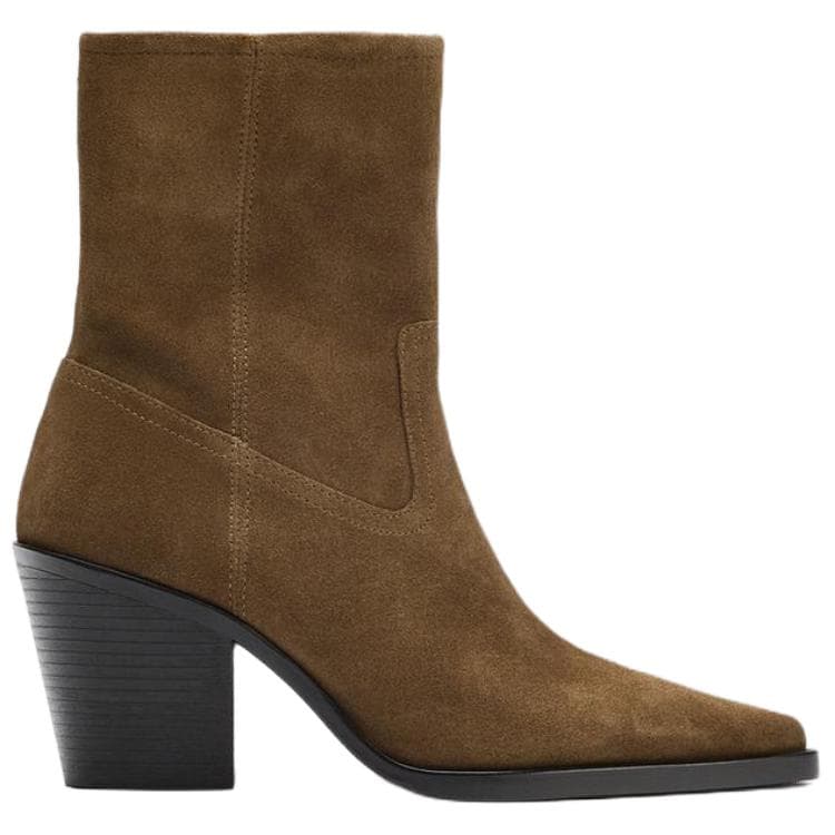 Сапоги zara Ботильоны Тауповый Женские - изображение 2