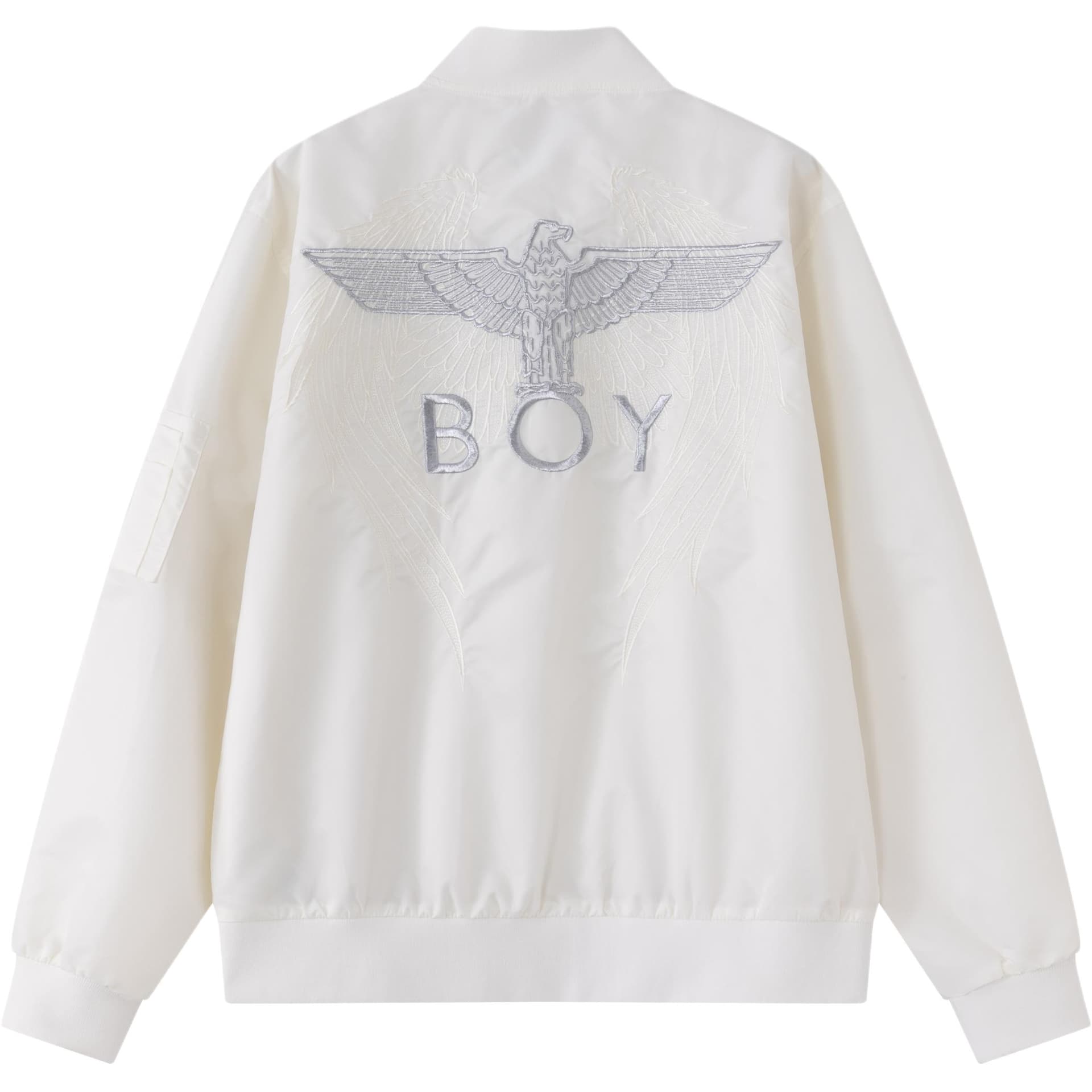 Бомбер BOY LONDON Белый Унисекс Бейсбольные куртки - изображение 1