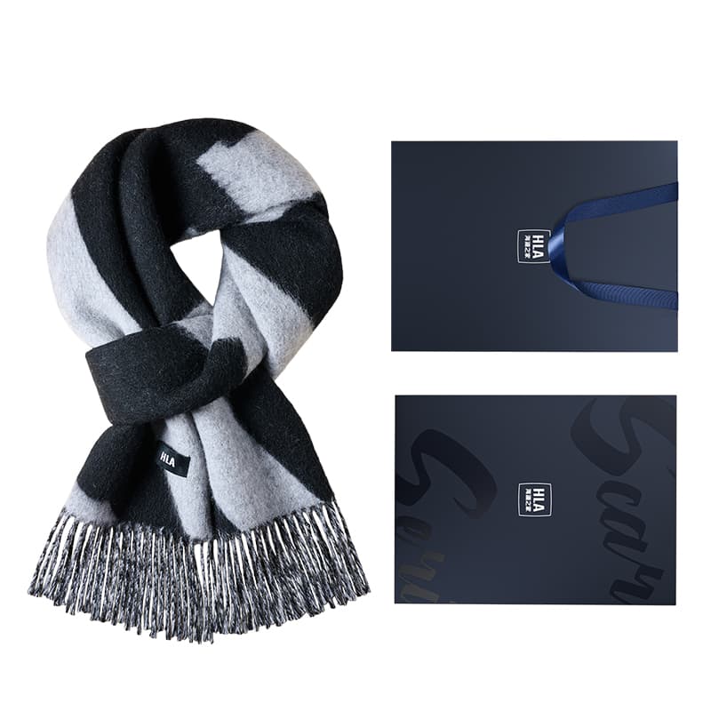 Шарф HLA Овечья шерсть Wool Knit Шарфы Унисекс - изображение 1