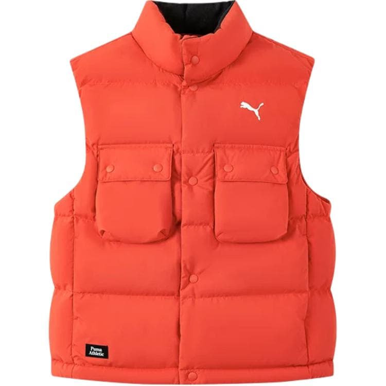 PUMA Солнечно-оранжевый Kids Пуховые жилеты - изображение 1
