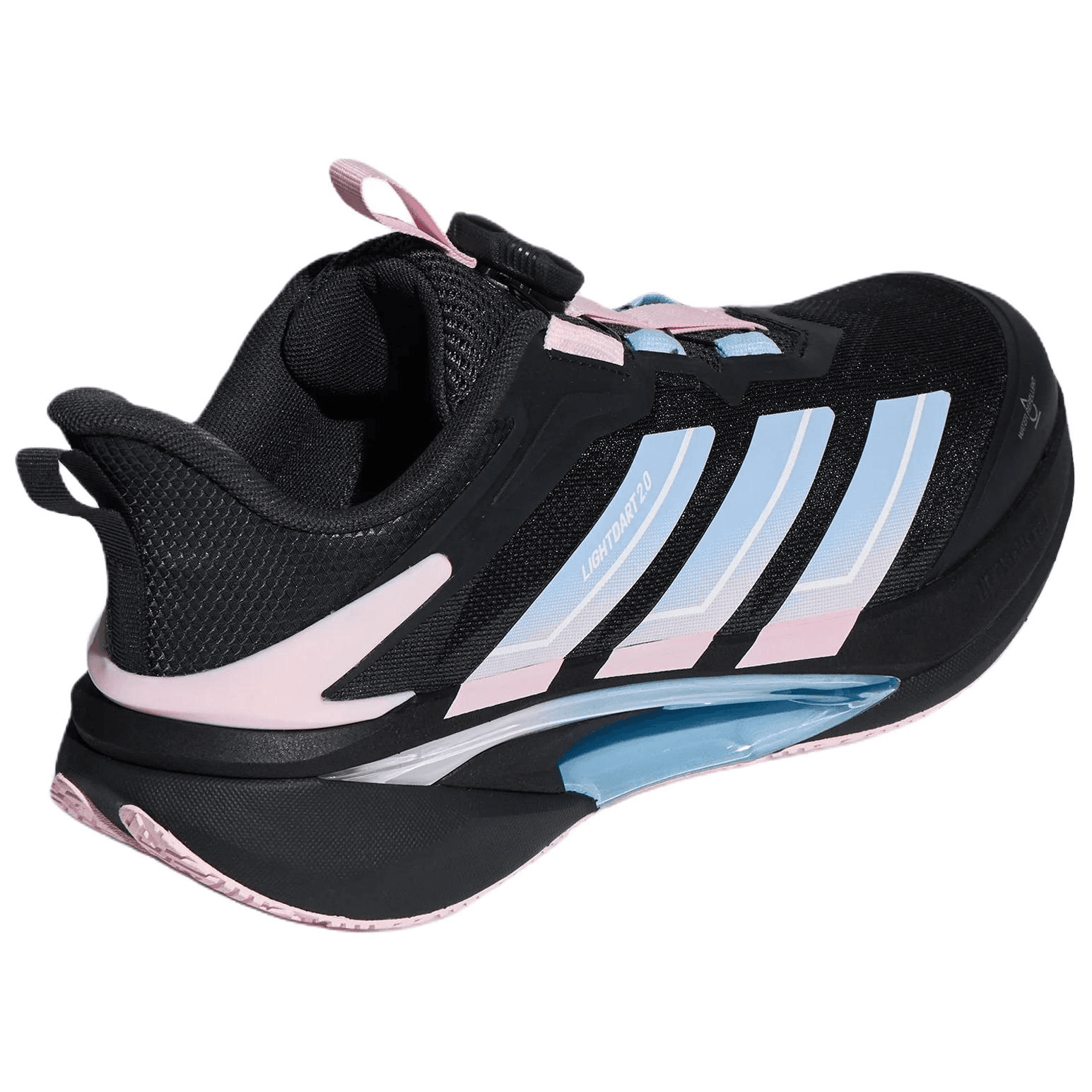 Кроссовки Adidas Lightdart 2,0 Детские беговые кроссовки Low Топ Черный синий розовый Kids - изображение 4