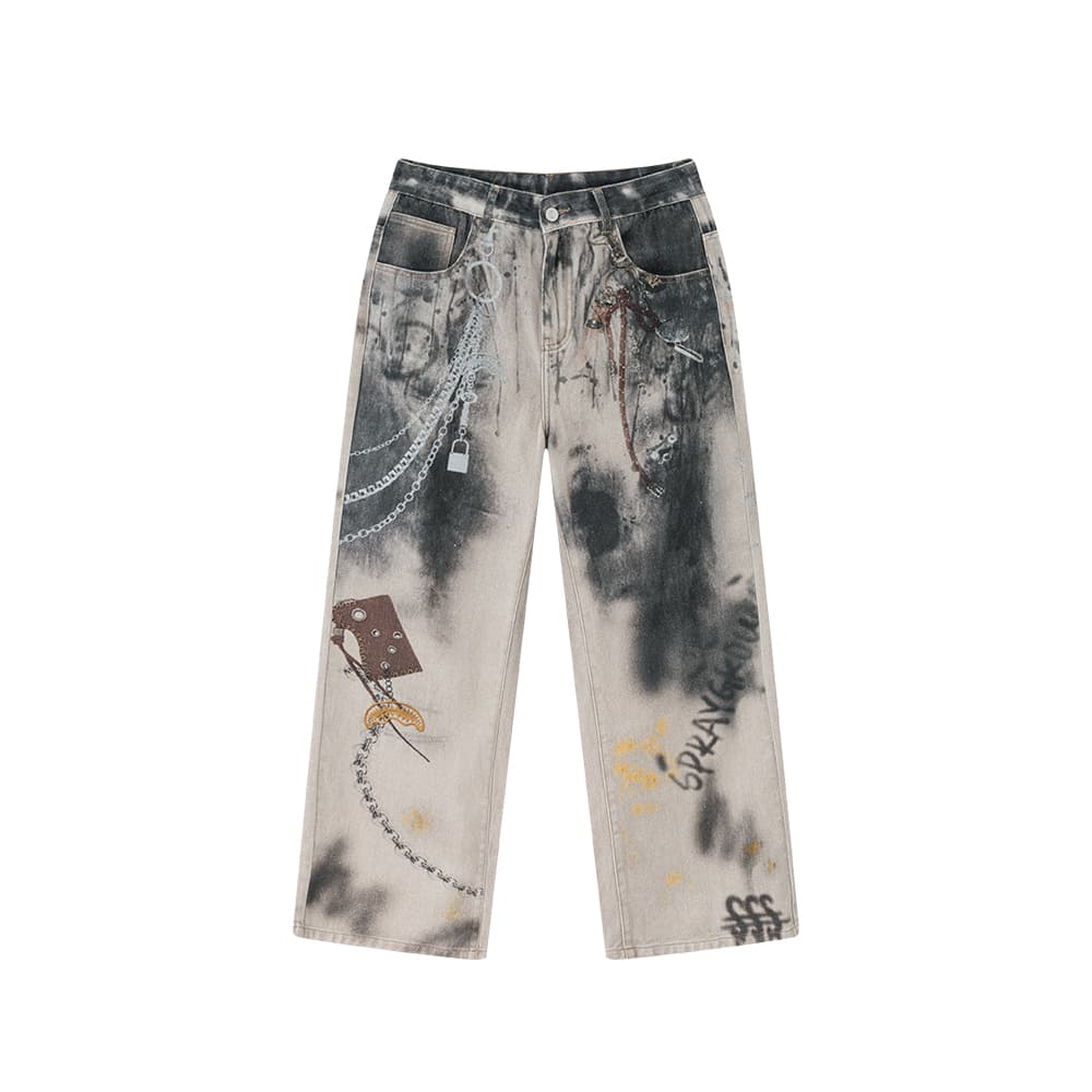 Штаны SPRAYGROUND Песок Унисекс Джинсы - изображение 1