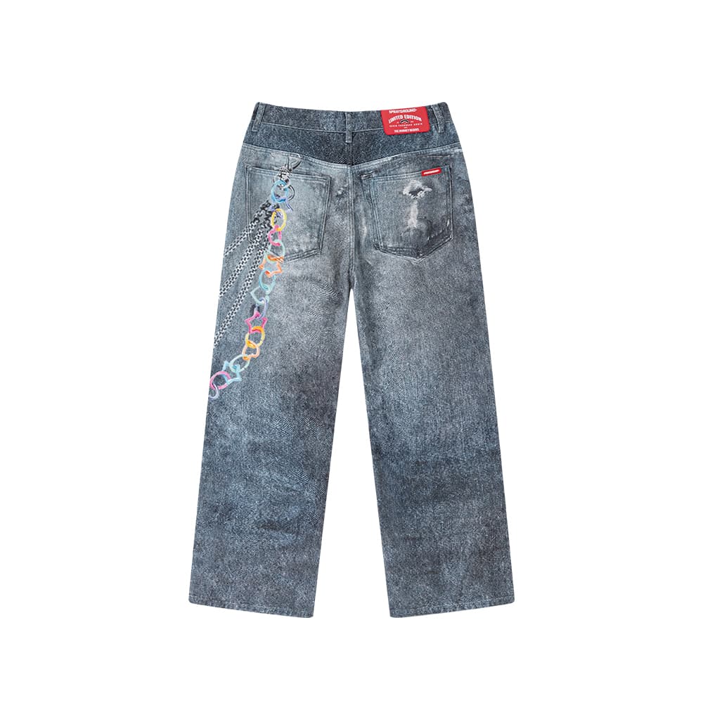 Штаны SPRAYGROUND Джинсовый синий Унисекс Джинсы - изображение 2