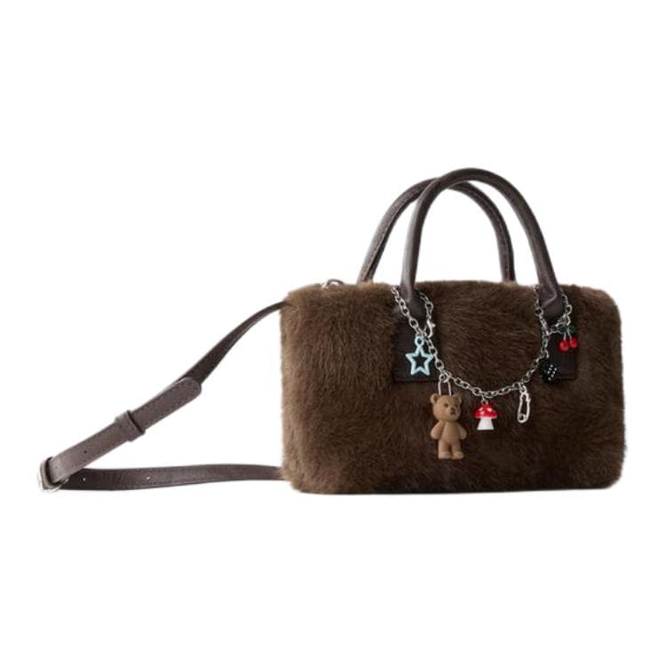 Сумка через плечо ZARA Crossbody Bag Коричневый (Включает аксессуары) Женская - изображение 3