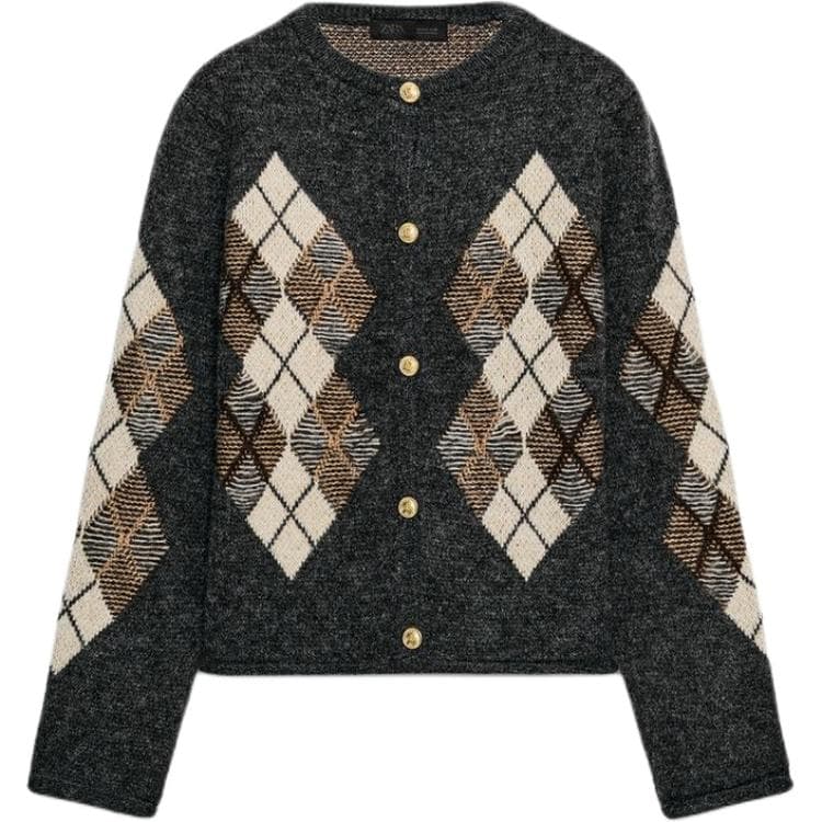 Кардиган zara Серый Женские Свитеры - изображение 1