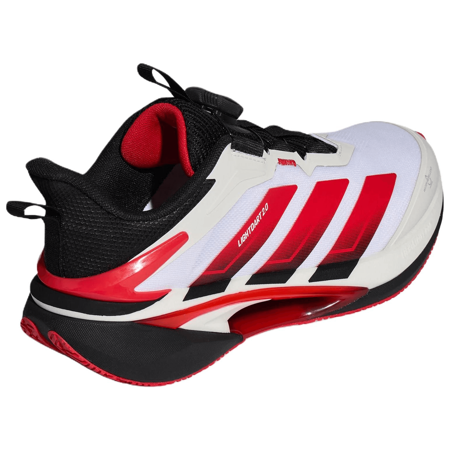 Кроссовки Adidas Lightdart 2,0 Детские беговые кроссовки Low Топ Черный белый красный Kids - изображение 4