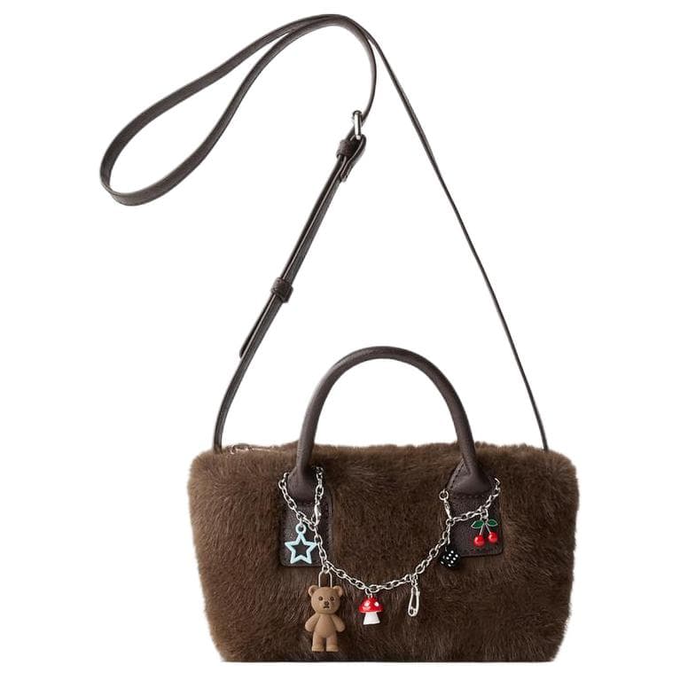 Сумка через плечо ZARA Crossbody Bag Коричневый (Включает аксессуары) Женская - изображение 1