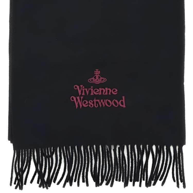 Шарф Шарфы из шерсти Vivienne Westwood женские черные - изображение 2