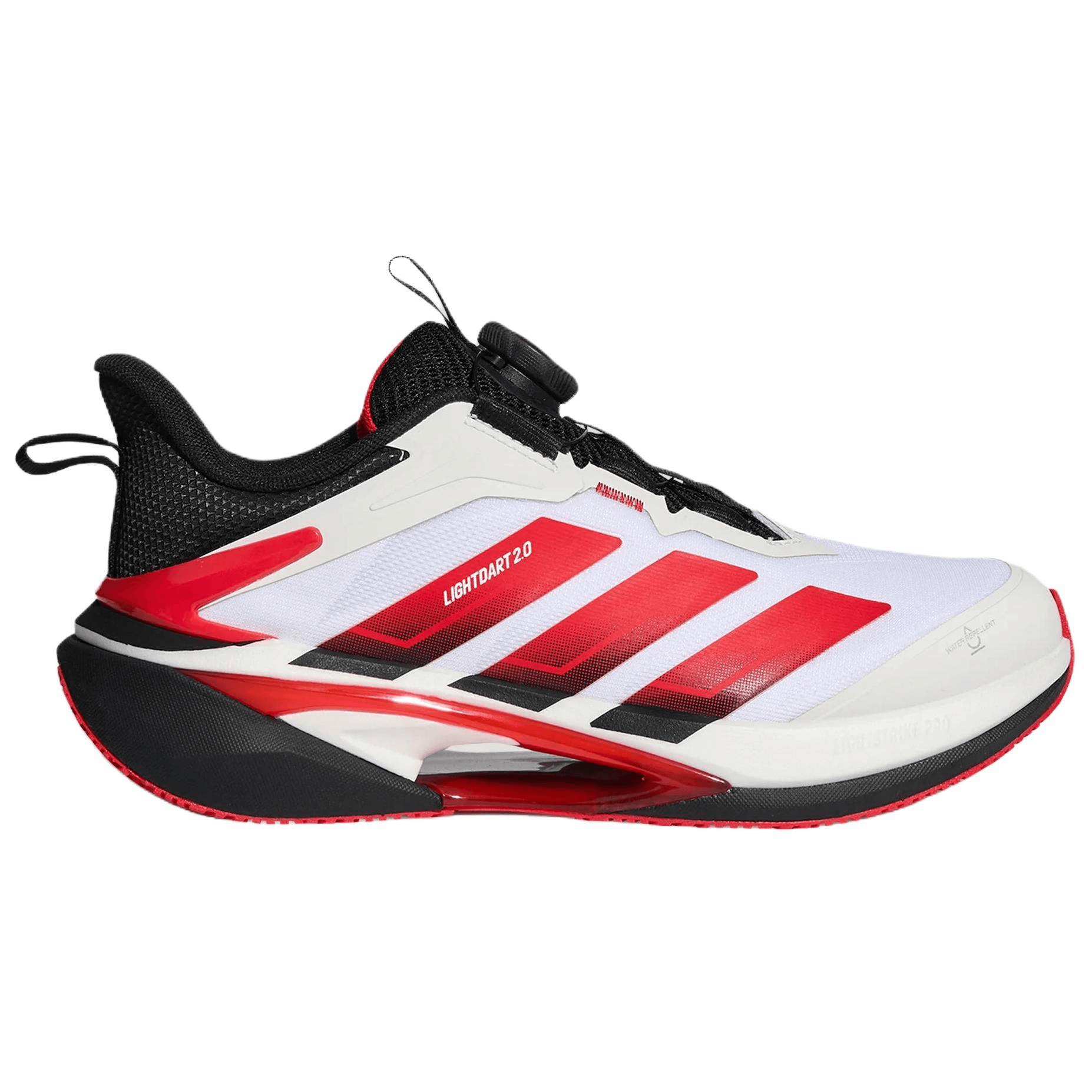 Кроссовки Adidas Lightdart 2,0 Детские беговые кроссовки Low Топ Черный белый красный Kids - изображение 2